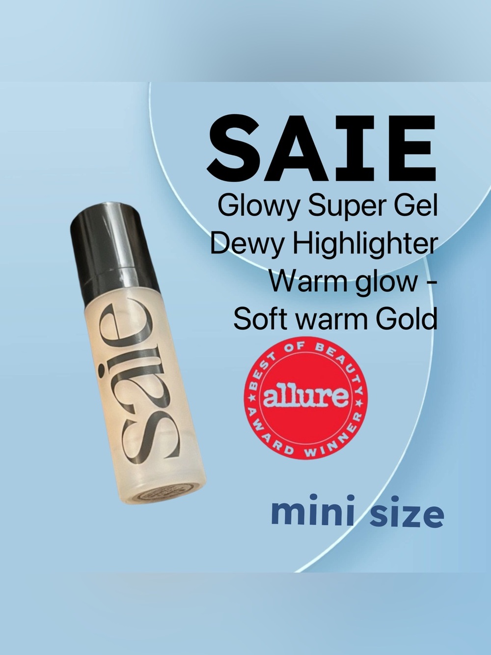 ⬇️🌟🇺🇸🆕NWOB SAIE |MINI| Glowy Super Gel Dewy WarmGlow Soft warm Gold Highlighter*